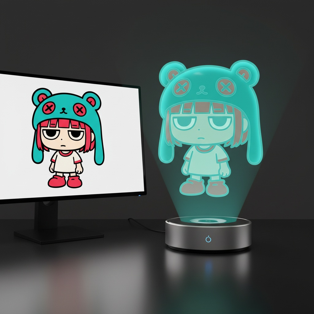 Model Holographic Projection